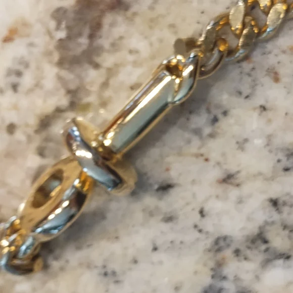 Rodo Black Italian Leather Gold Chain Crossbody Handbag - Picture 5 of 13